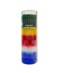 Powerful   Hand   Multicolor   7   Days   Candle