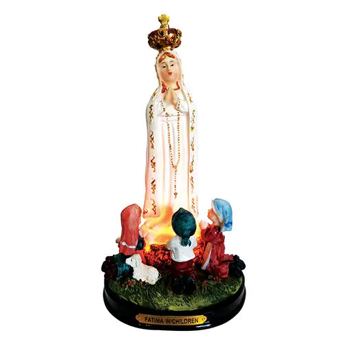 8″ Fatima w. Children Light